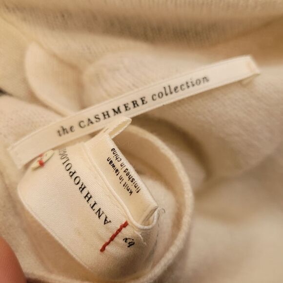 Anthropology The Cahmere Collection Cream Women's Sweater - Picture 5 of 5